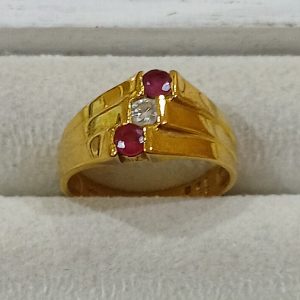 【K18ジュエリーリング】18金・ダイヤモンド・ルビー・貴金属・アクセサリー・指輪・宝石